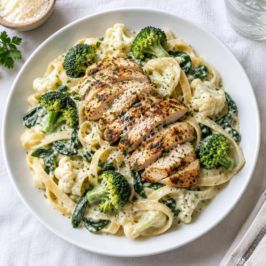Illustrative Creamy Chicken Alfredo; not an exact recipe photograph.
